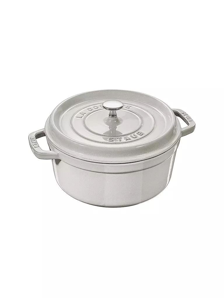 STAUB Cocotte Twister 24cm White Trueffle weiss